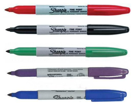 美国三福Sharpie双头记号笔，彩色